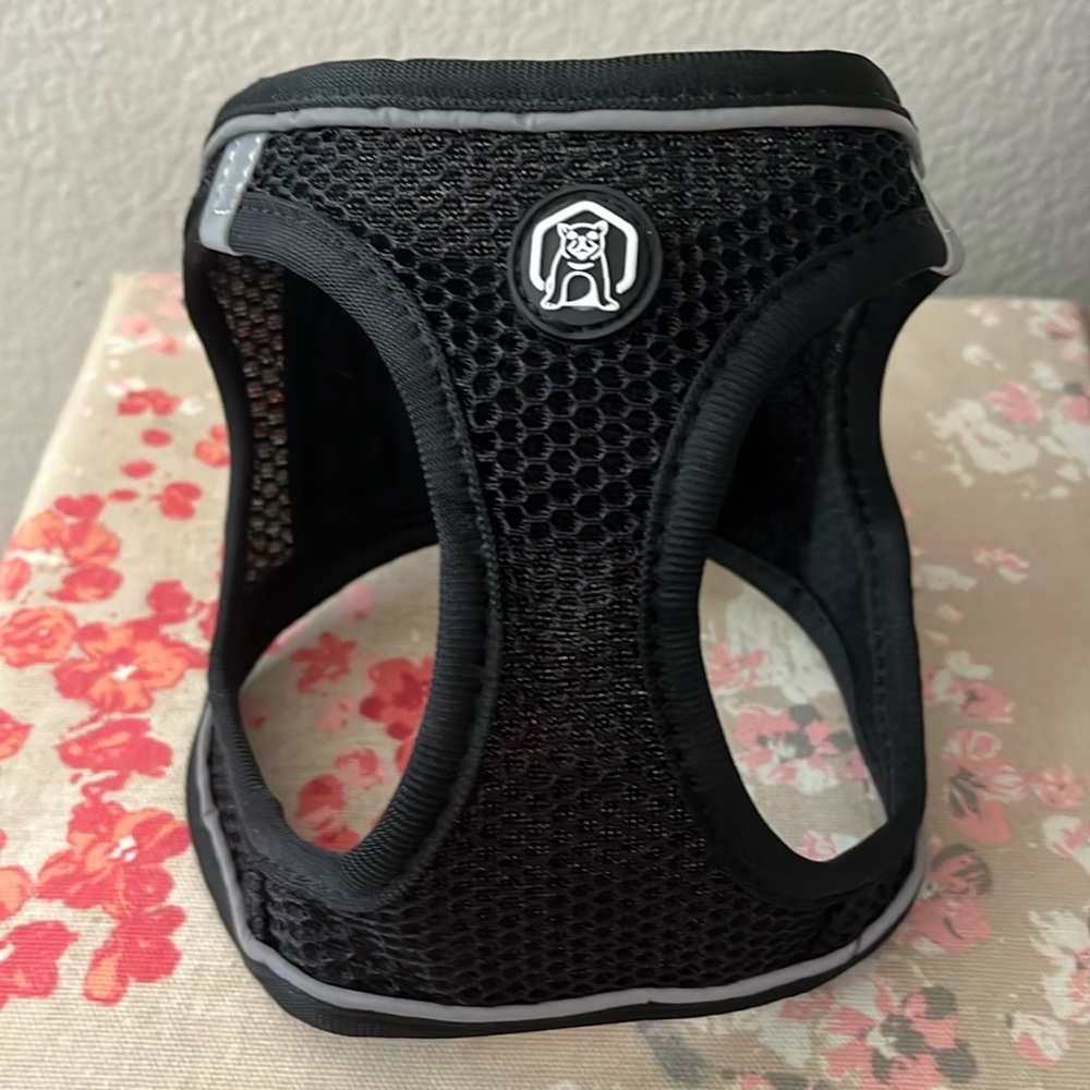 Balabuki Black Dog Harness, No Pull, Reflective, Escape Proof Vest, Size Small